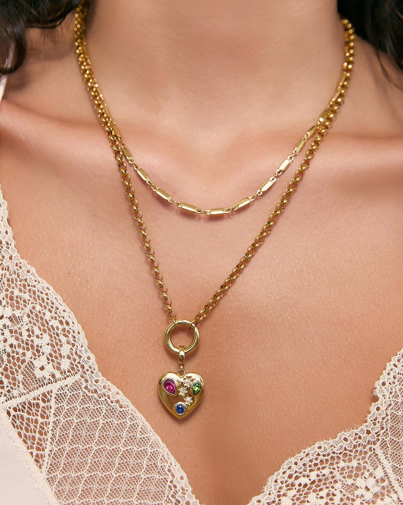 Bisou Heart Charm