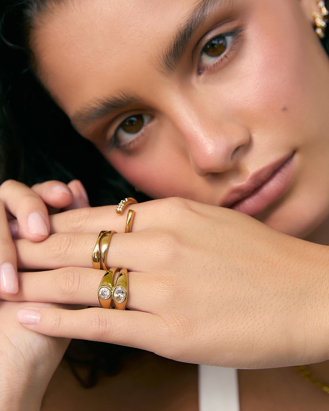 Mali Gold Ring - Stone