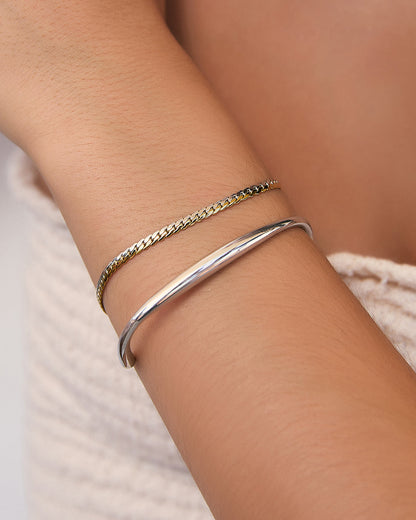 Madison Silver Cuff Bracelet