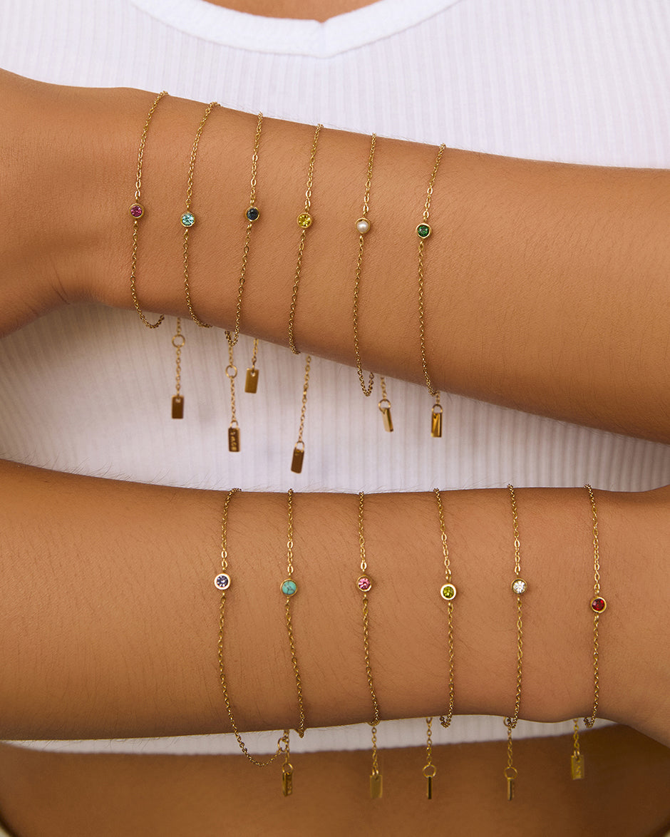 Mini Birthstone Bracelet