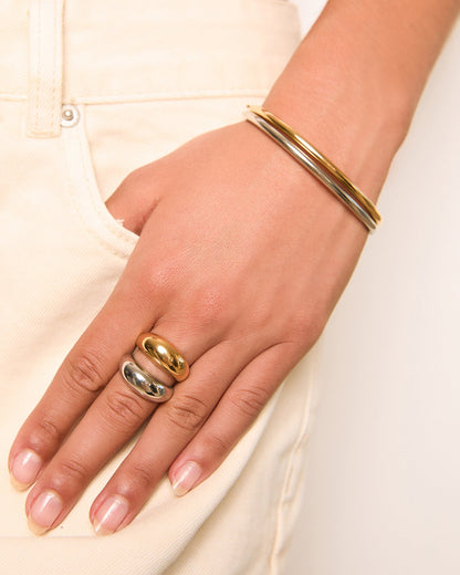Georgia Ring - Two Tone
