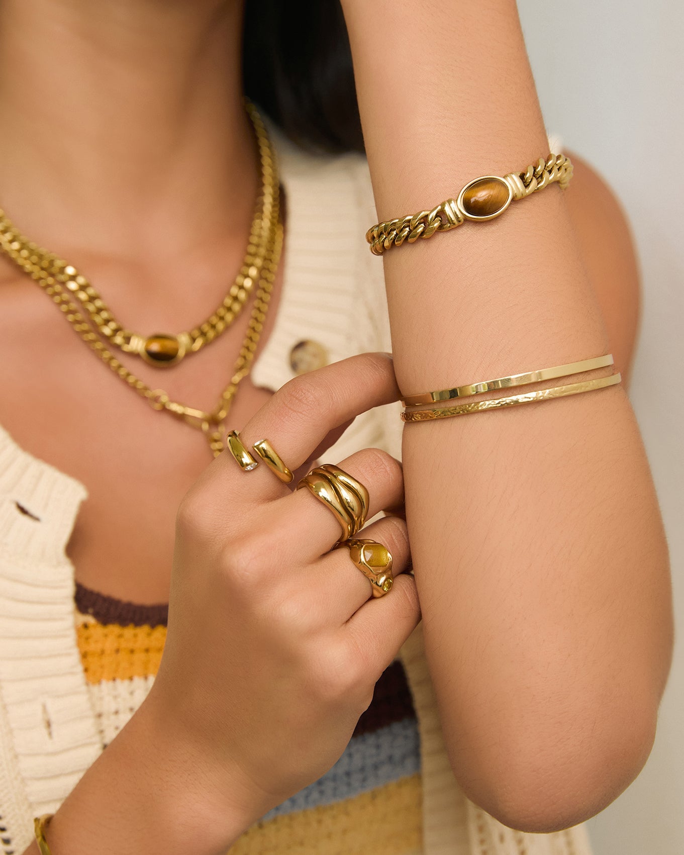 Anika Gold Ring - Citrine