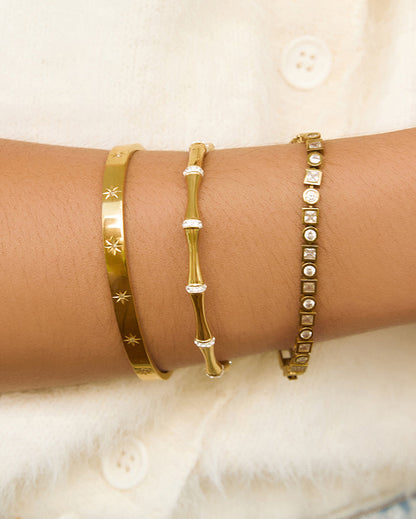 Tinka Gold Bracelet - Stone