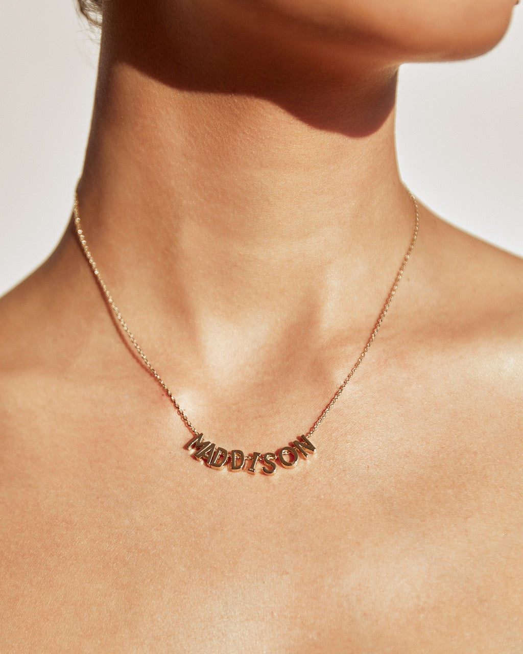 Say My Name Charm Necklace
