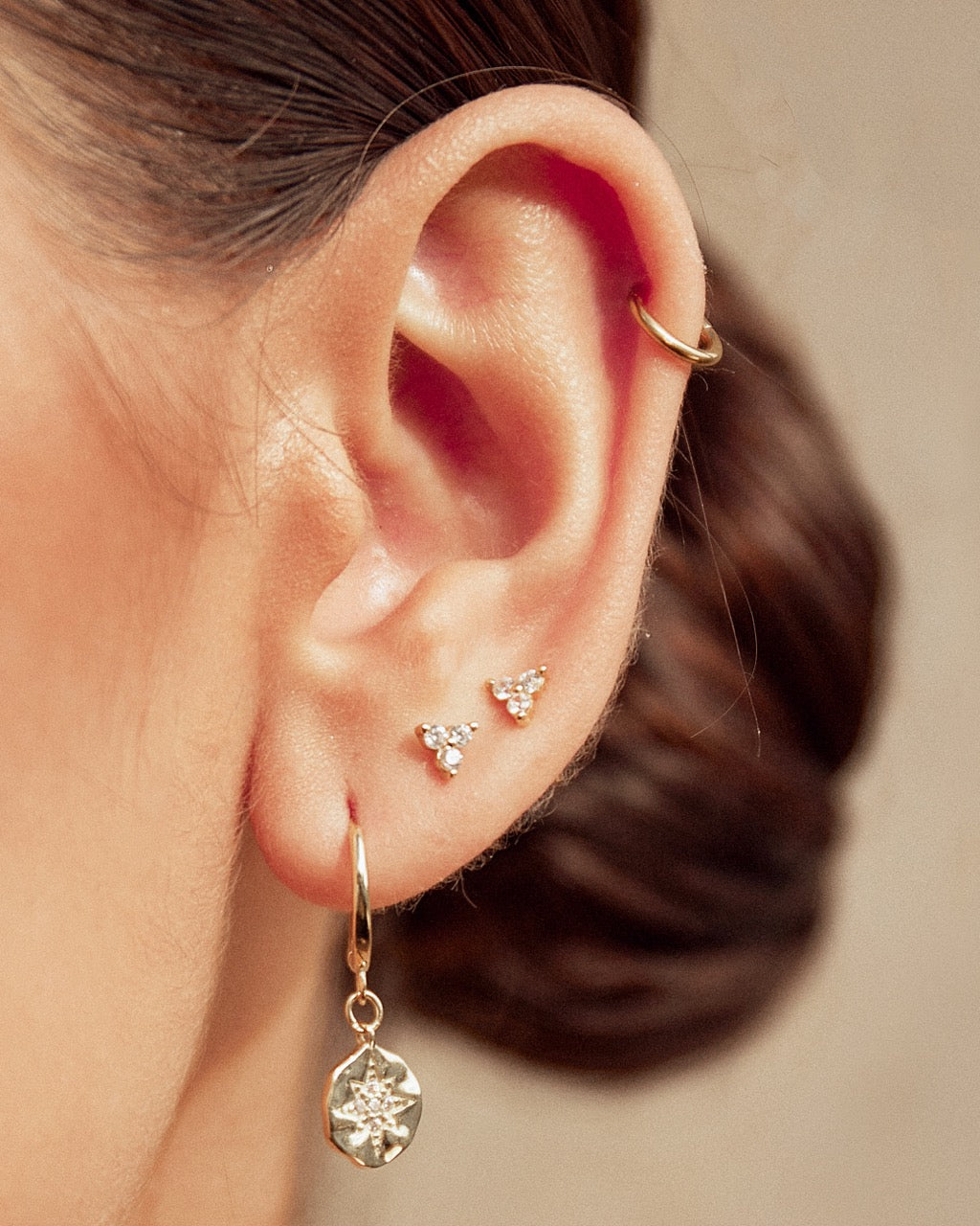 Juno Earring Stack - Gold