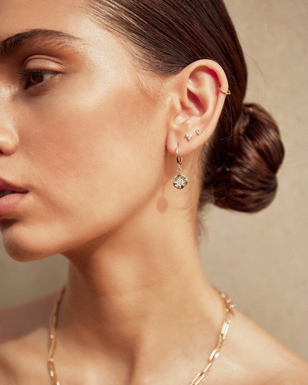 Juno Earring Stack - Gold