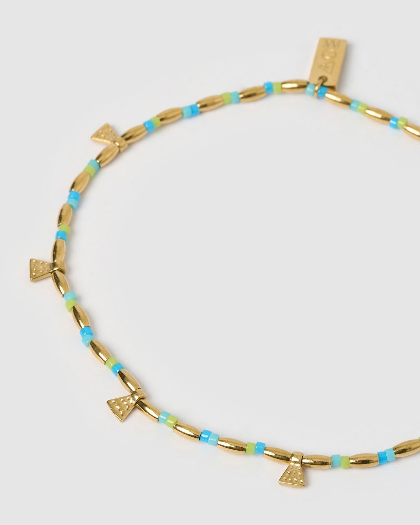 Natalia Gold Anklet - Ocean