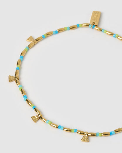 Natalia Gold Anklet - Ocean