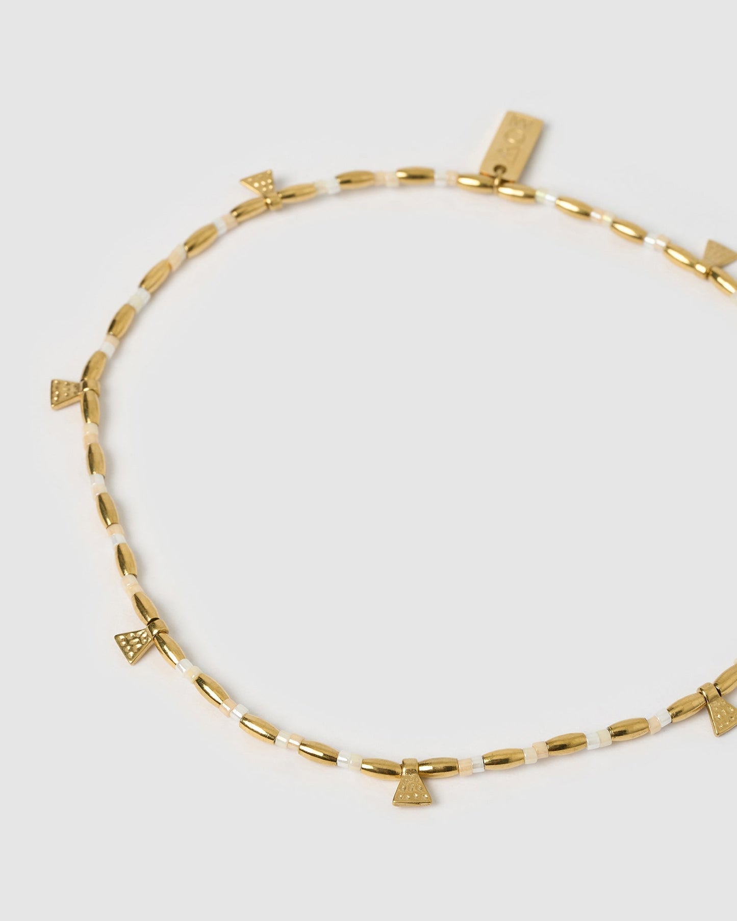 Natalia Gold Anklet - Vanilla