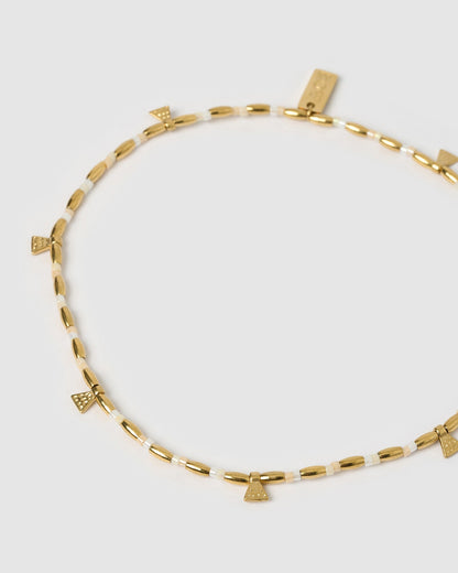Natalia Gold Anklet - Vanilla
