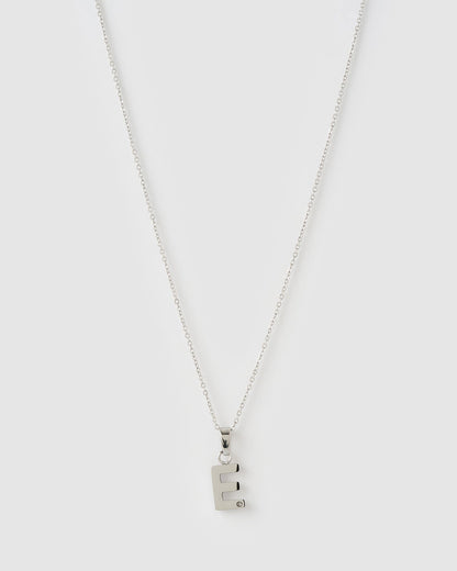 Initial Silver Charm Necklace