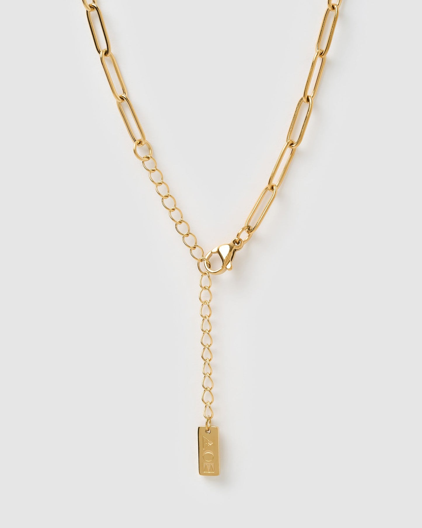 Letter Gold Tag Necklace