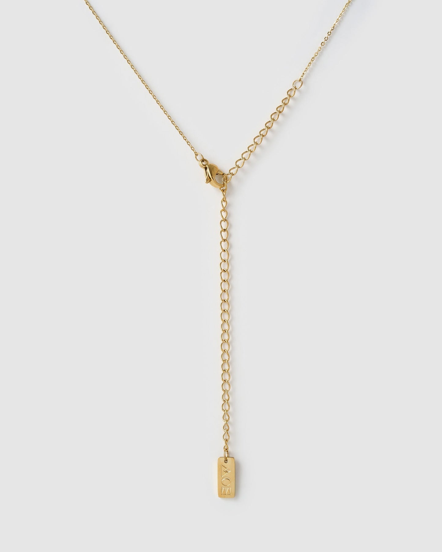 Initial Gold Charm Necklace