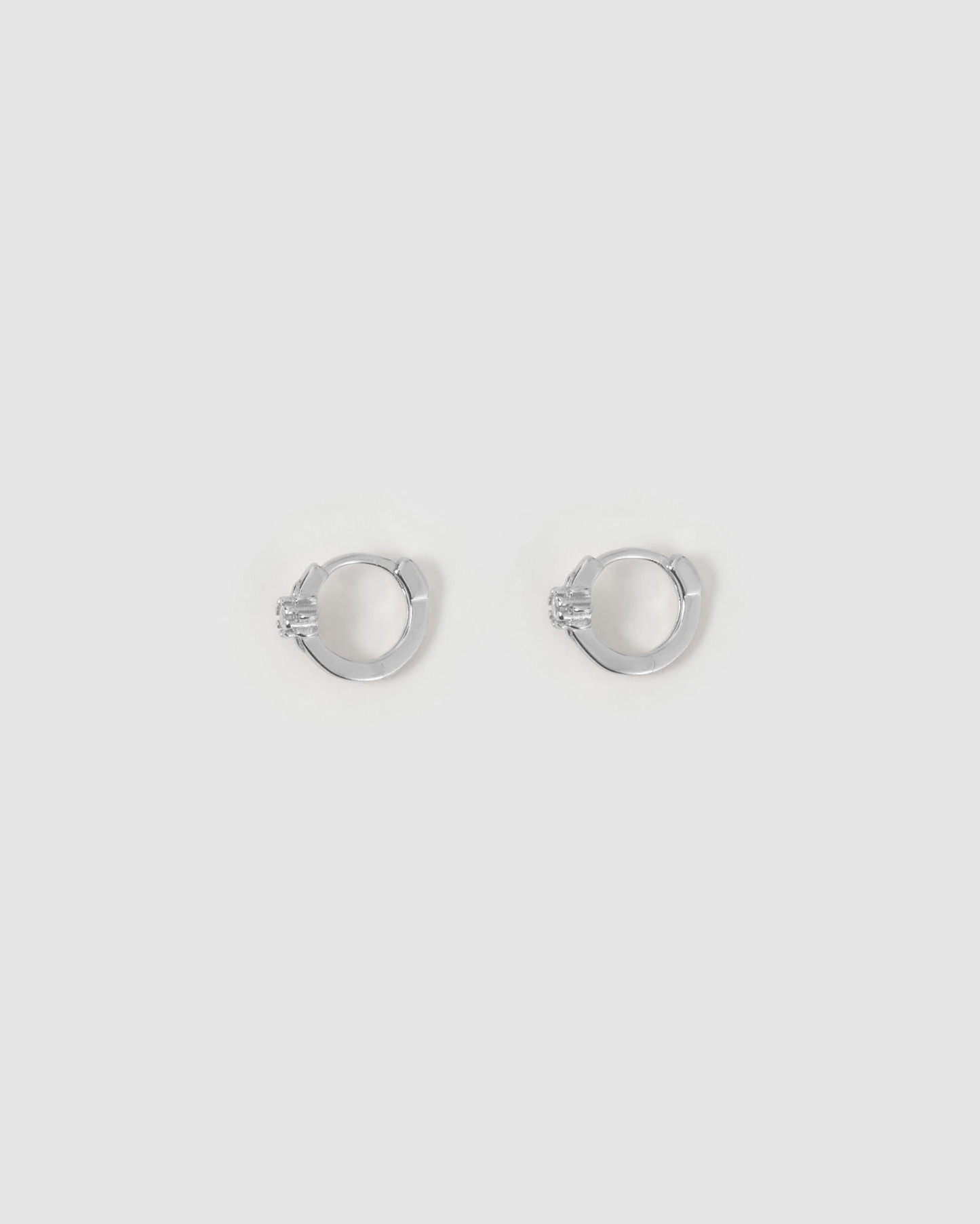 Nova Silver Huggie Earrings