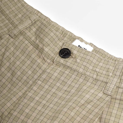 OBEY Coen Pleated Plaid Shorts