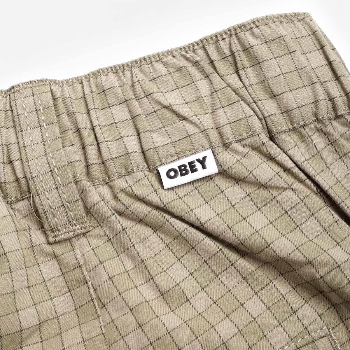 OBEY Coen Pleated Plaid Shorts