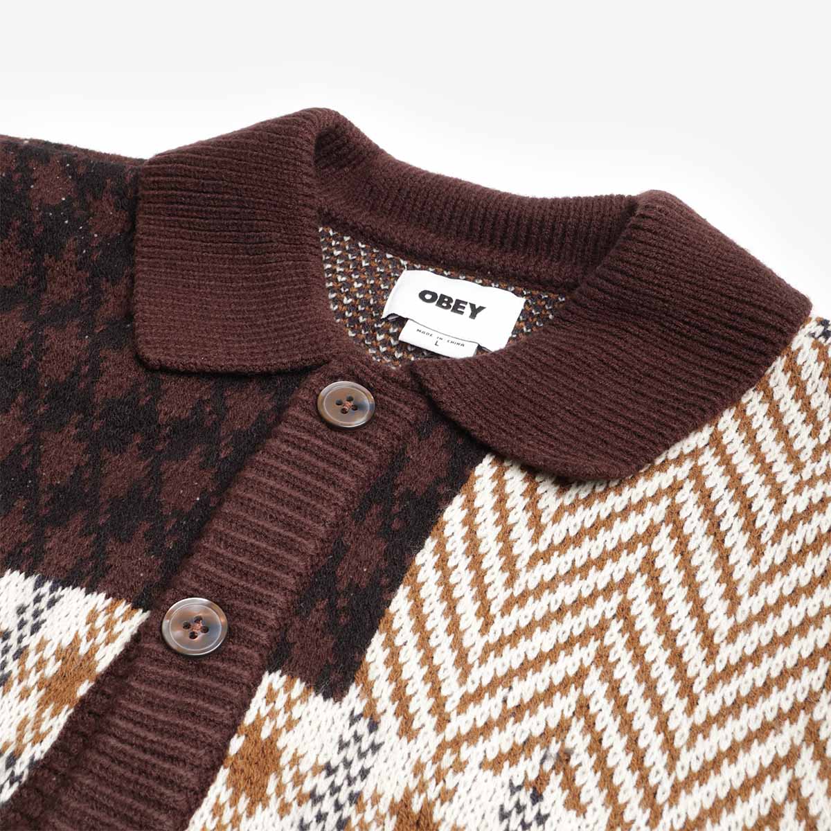 OBEY Patchwork Cardigan