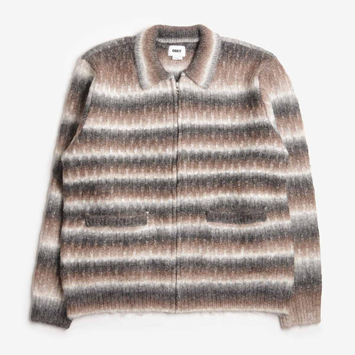 OBEY Reggie Zip Up Cardigan