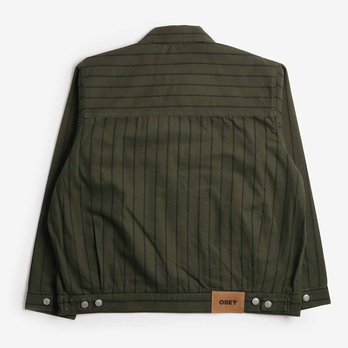 OBEY Stripe Zip Up Jacket