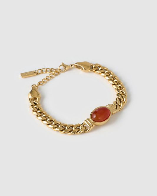 Odette Bracelet - Red Agate