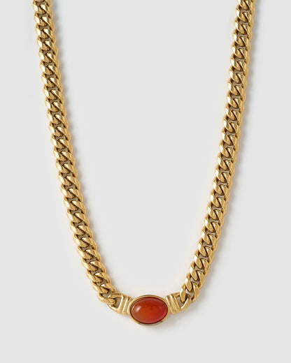 Odette Necklace - Red Agate