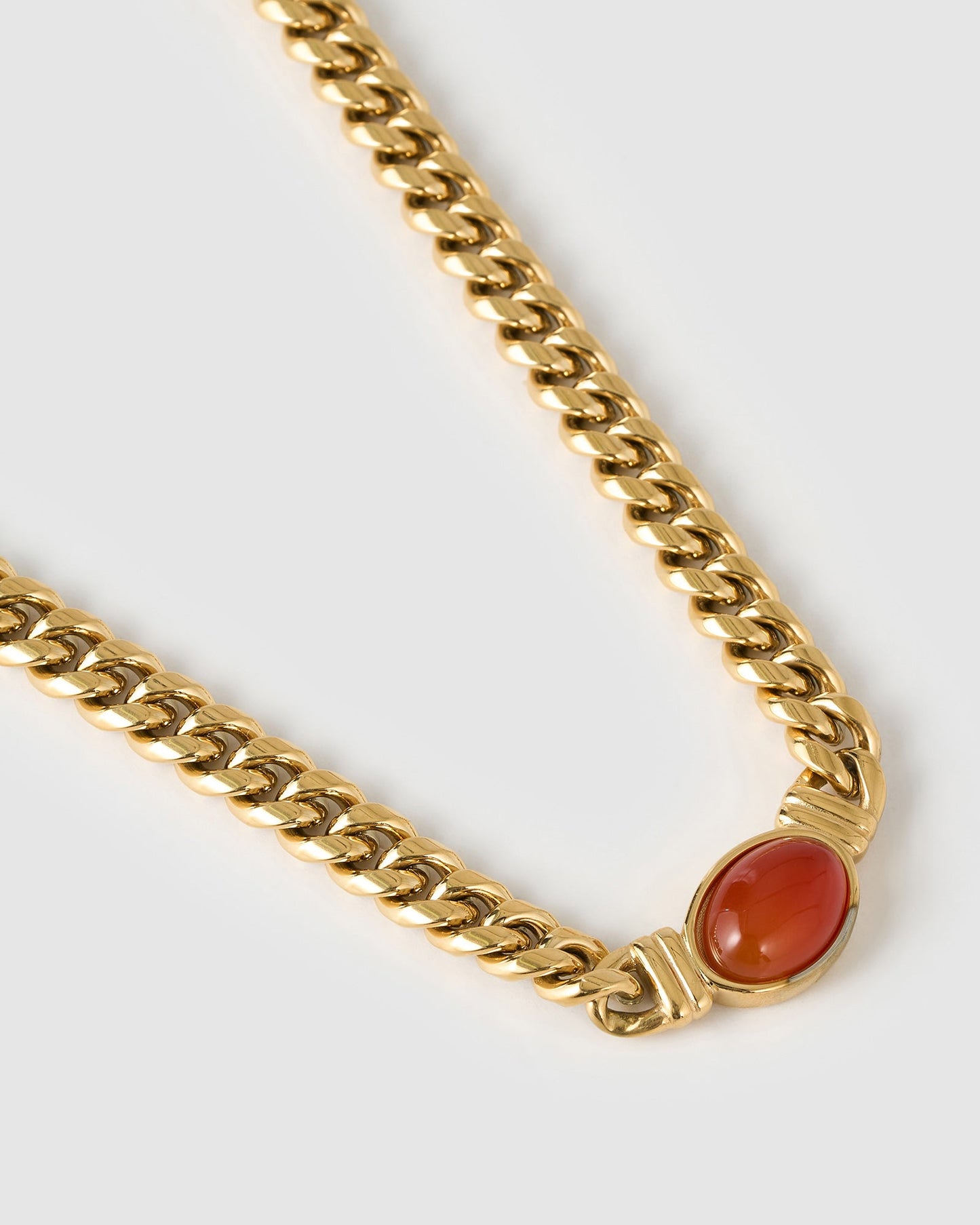 Odette Necklace - Red Agate
