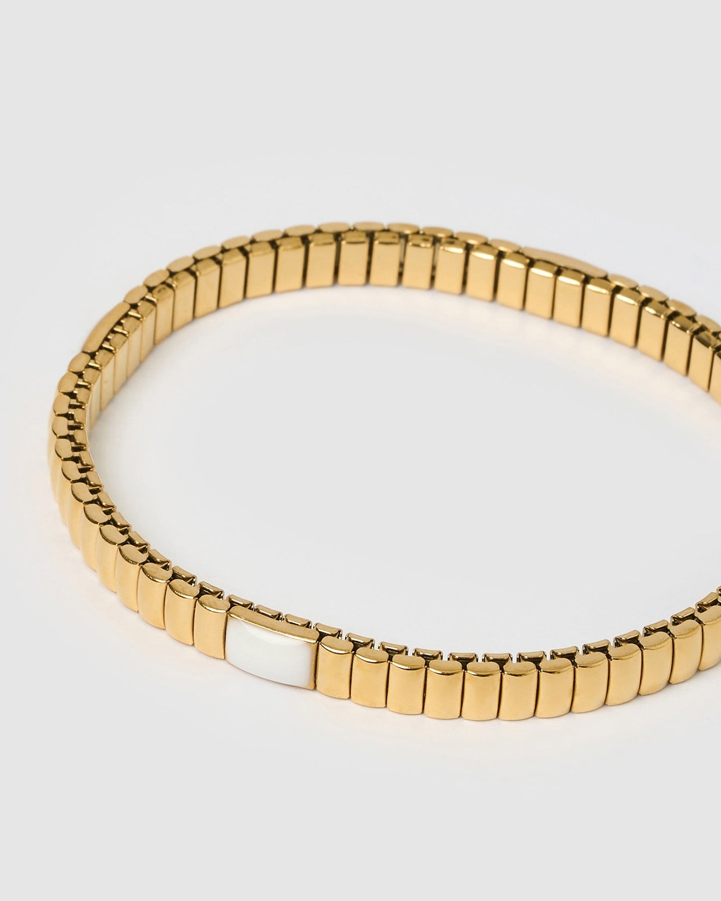 Onyx Bracelet - Two Toned White