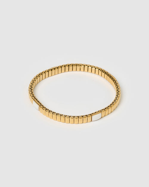 Onyx Bracelet - Two Toned White