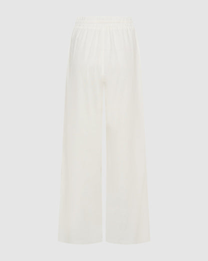 Palazzo Pants - White