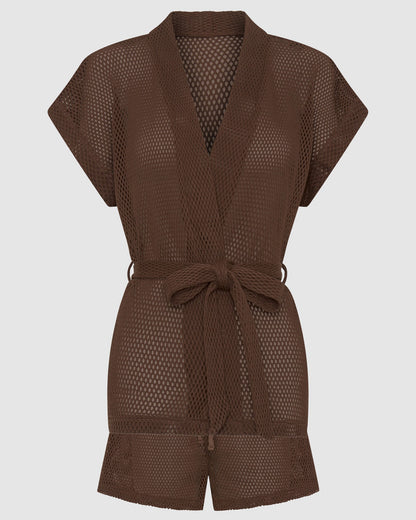 Palermo Shorts Set - Chocolate