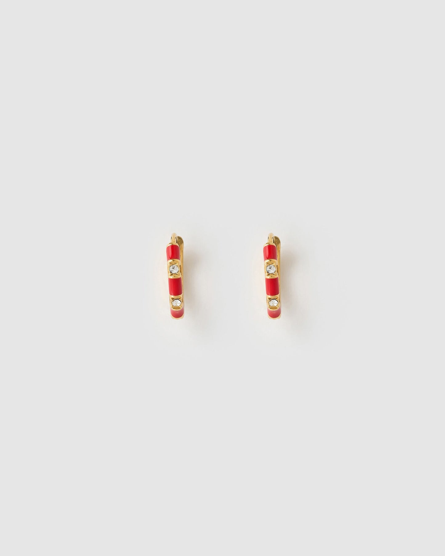Papaya Enamel Huggies - Cherry