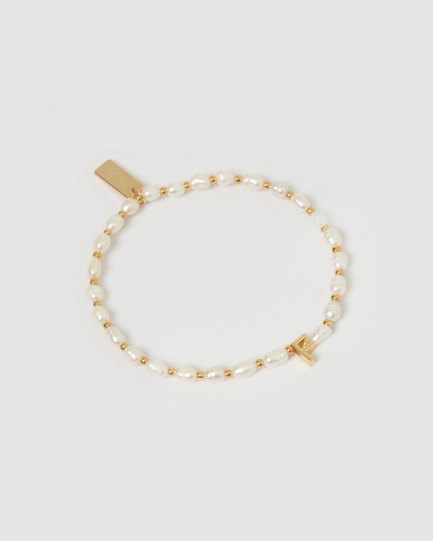 Initial Pearl Bracelet