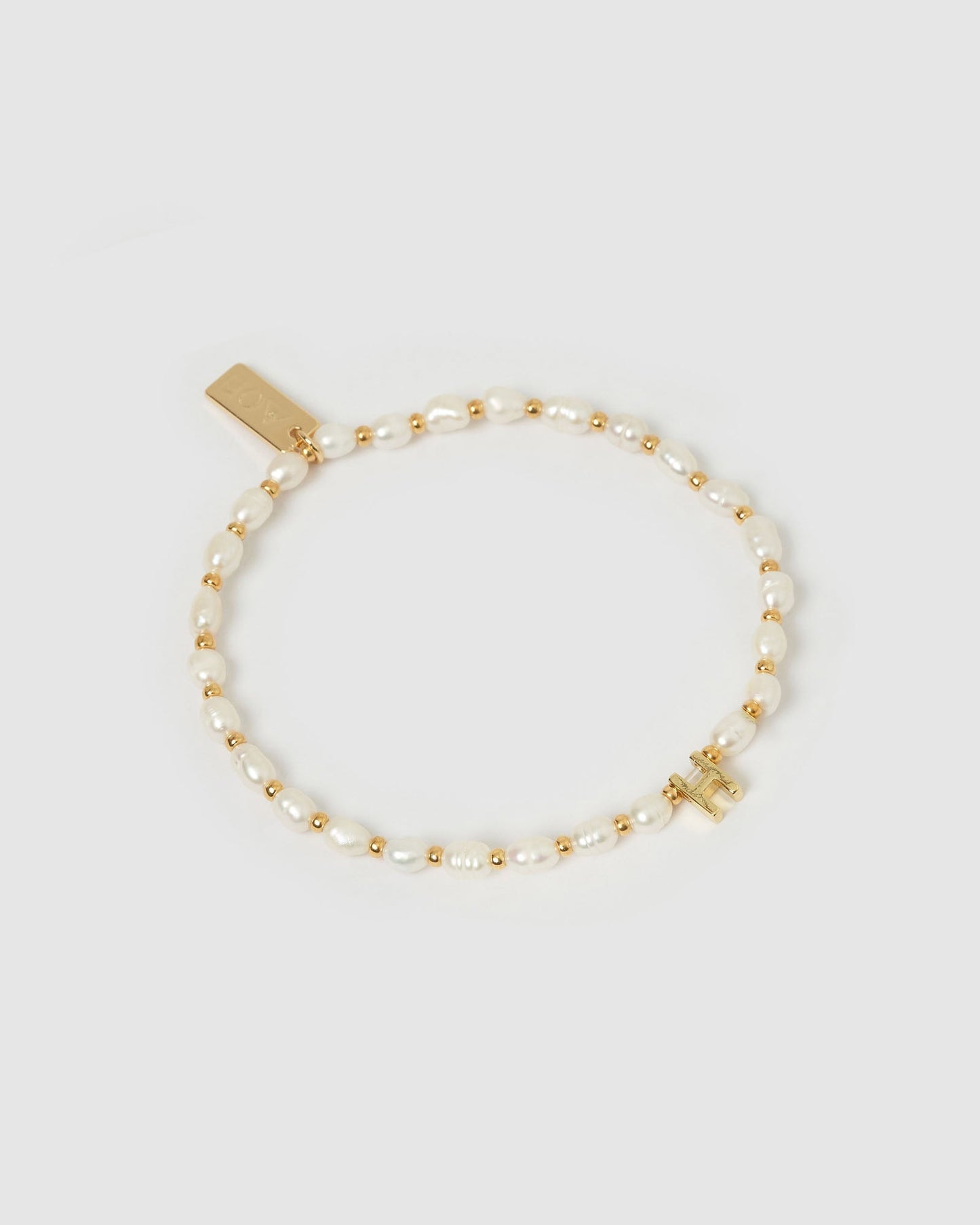 Initial Pearl Bracelet