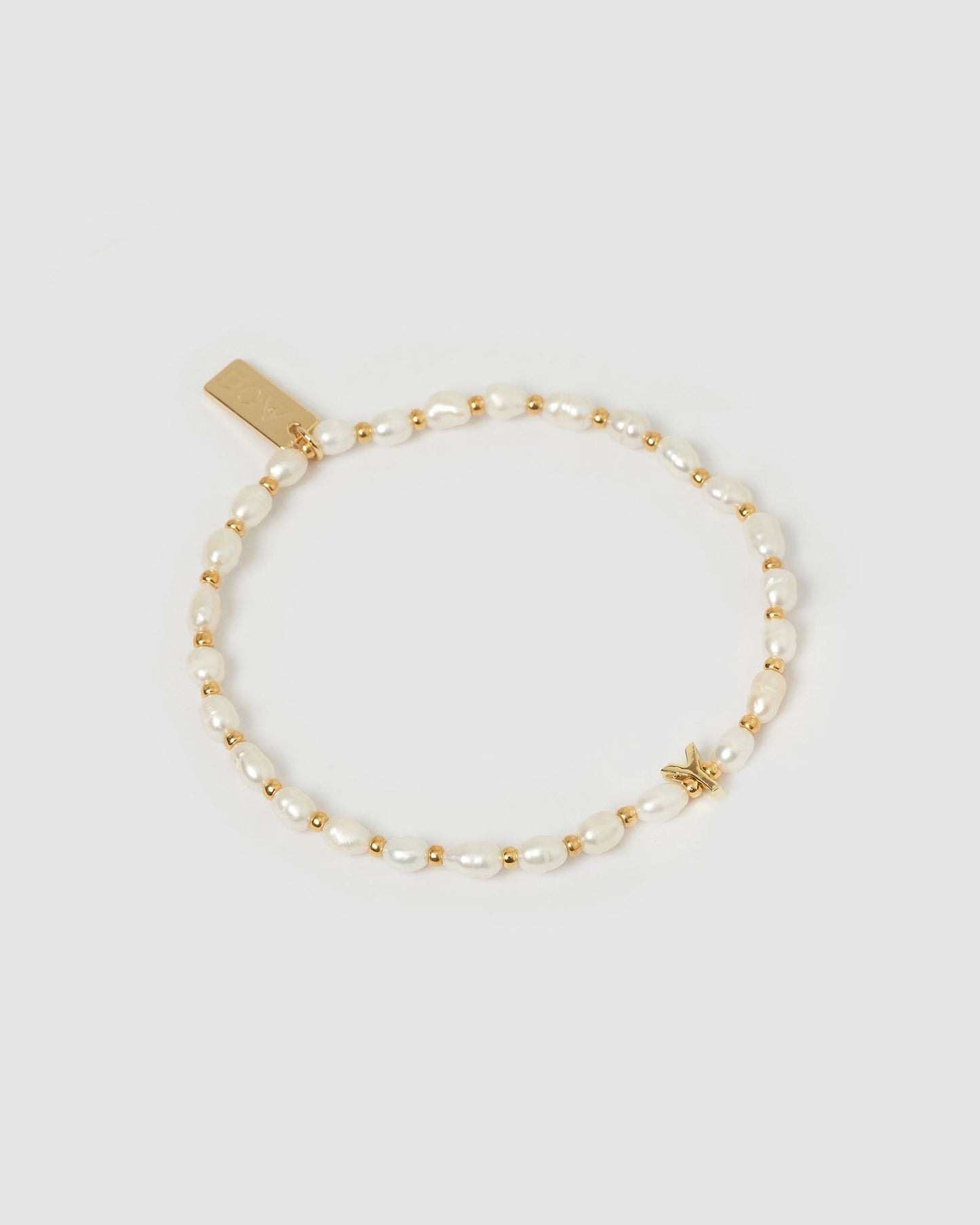 Initial Pearl Bracelet