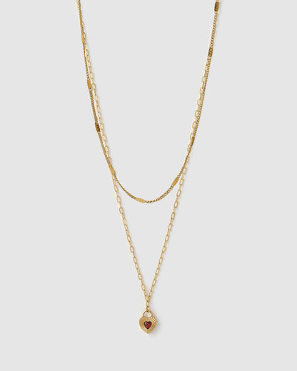 Princess Necklace Stack - Red