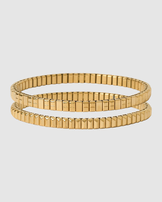Pyramid Bracelet Stack