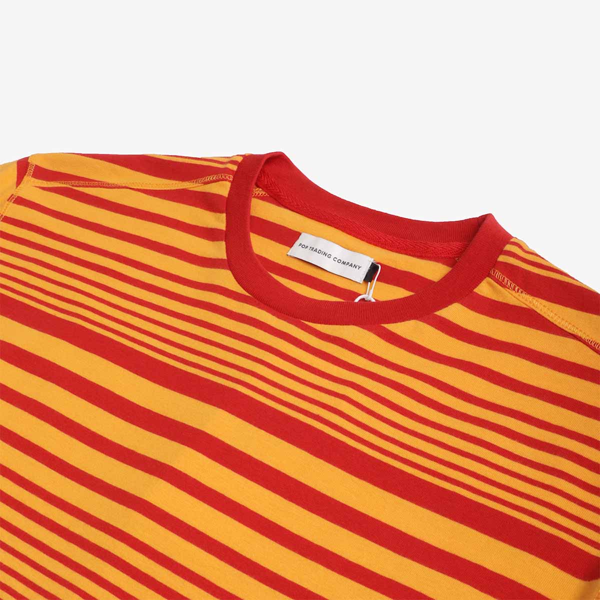 Pop Trading Company Striped Logo T-Shirt