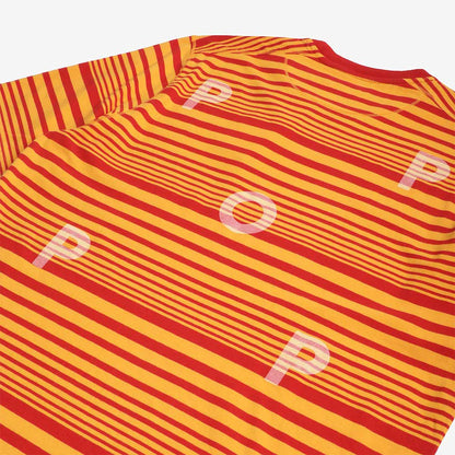 Pop Trading Company Striped Logo T-Shirt