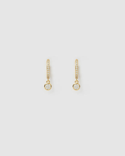 Glitter Earring Stack - Stone