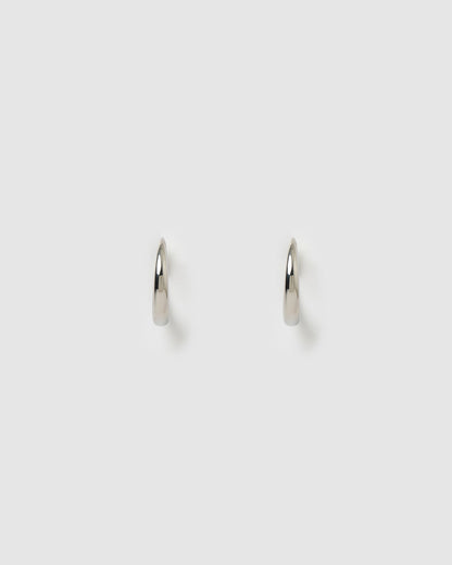 Riley Silver Hoop Earrings - Small