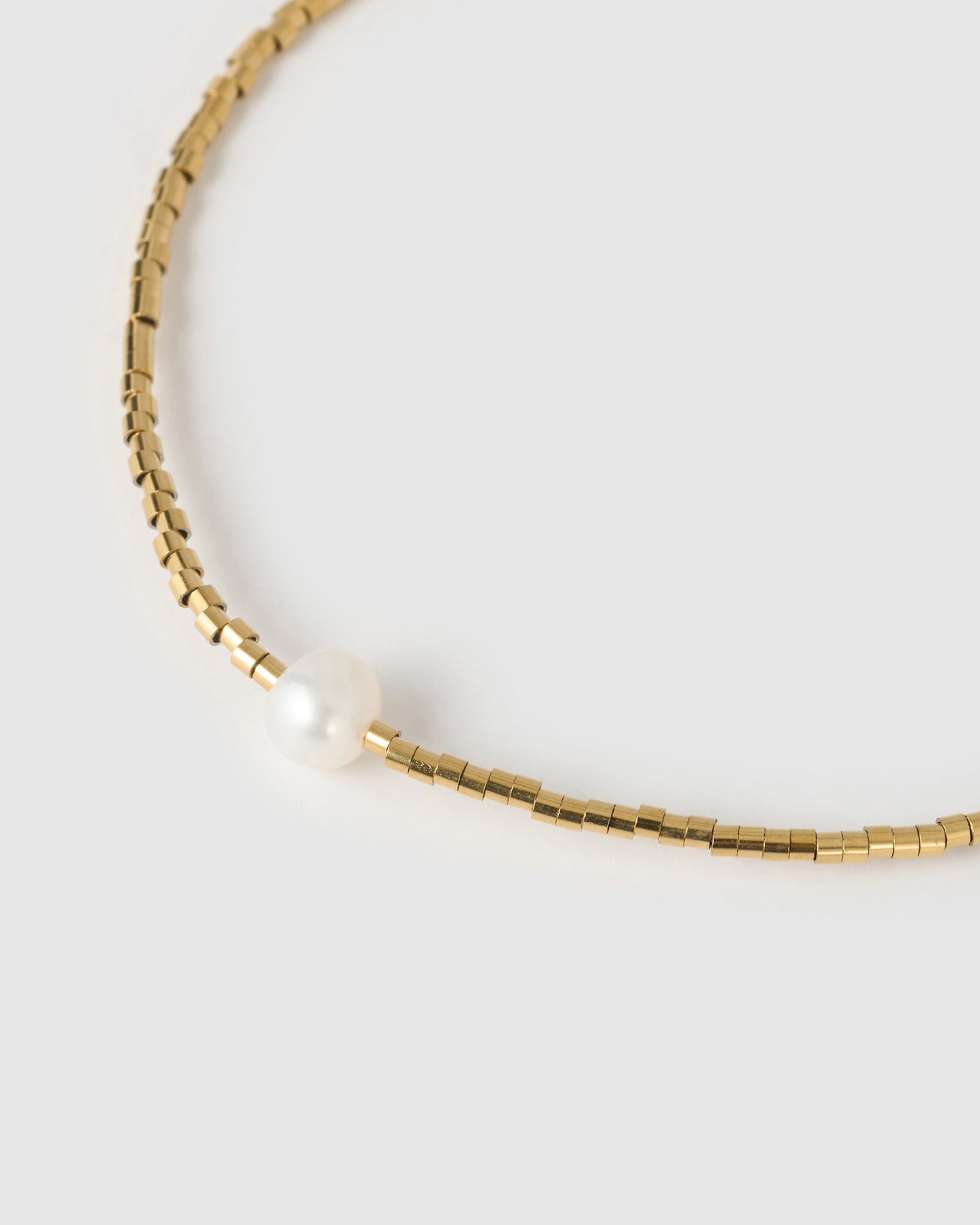 River Gold and Pearl Bracelet