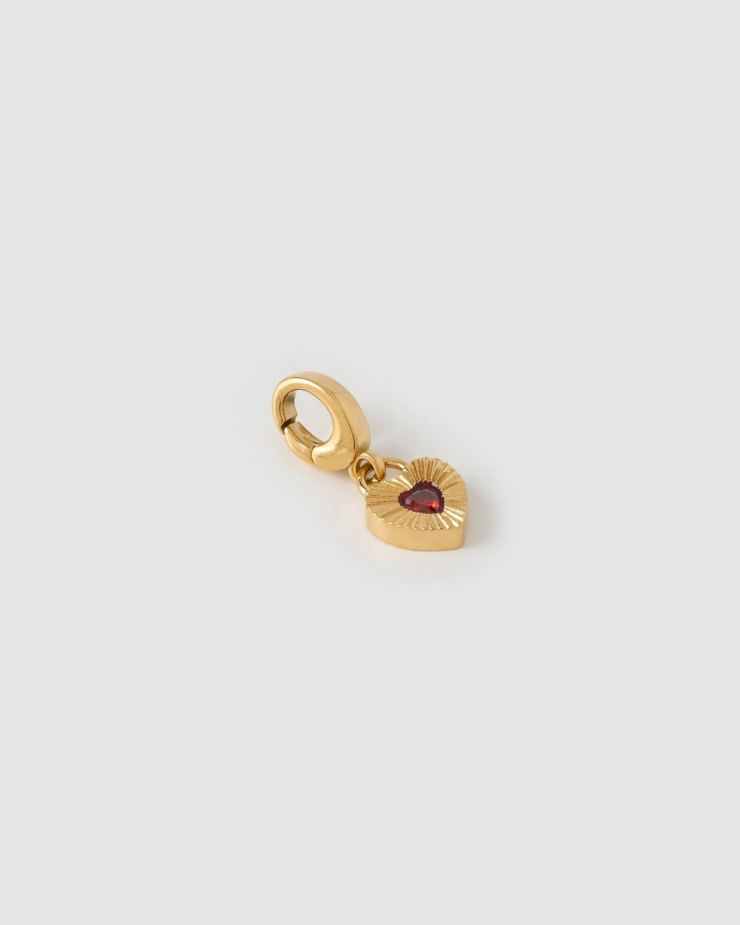 Ruby Heart Charm