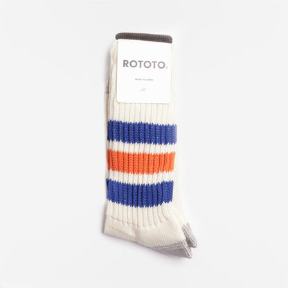 Rototo Coarse Ribbed Old School Crew Socks