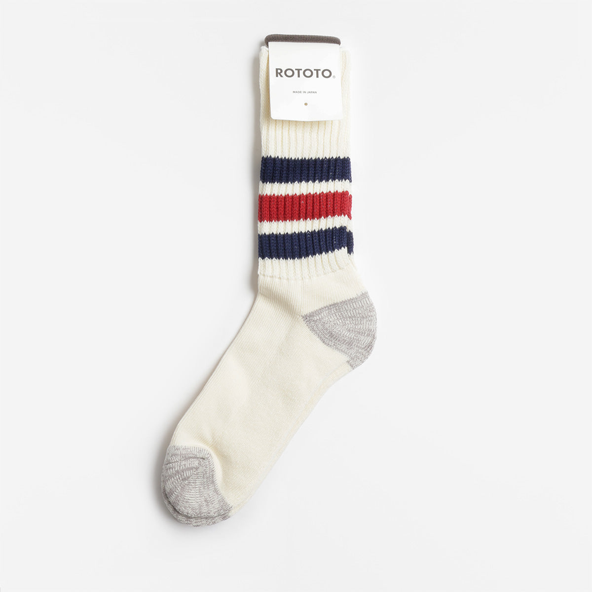 Rototo Coarse Ribbed Old School Crew Socks