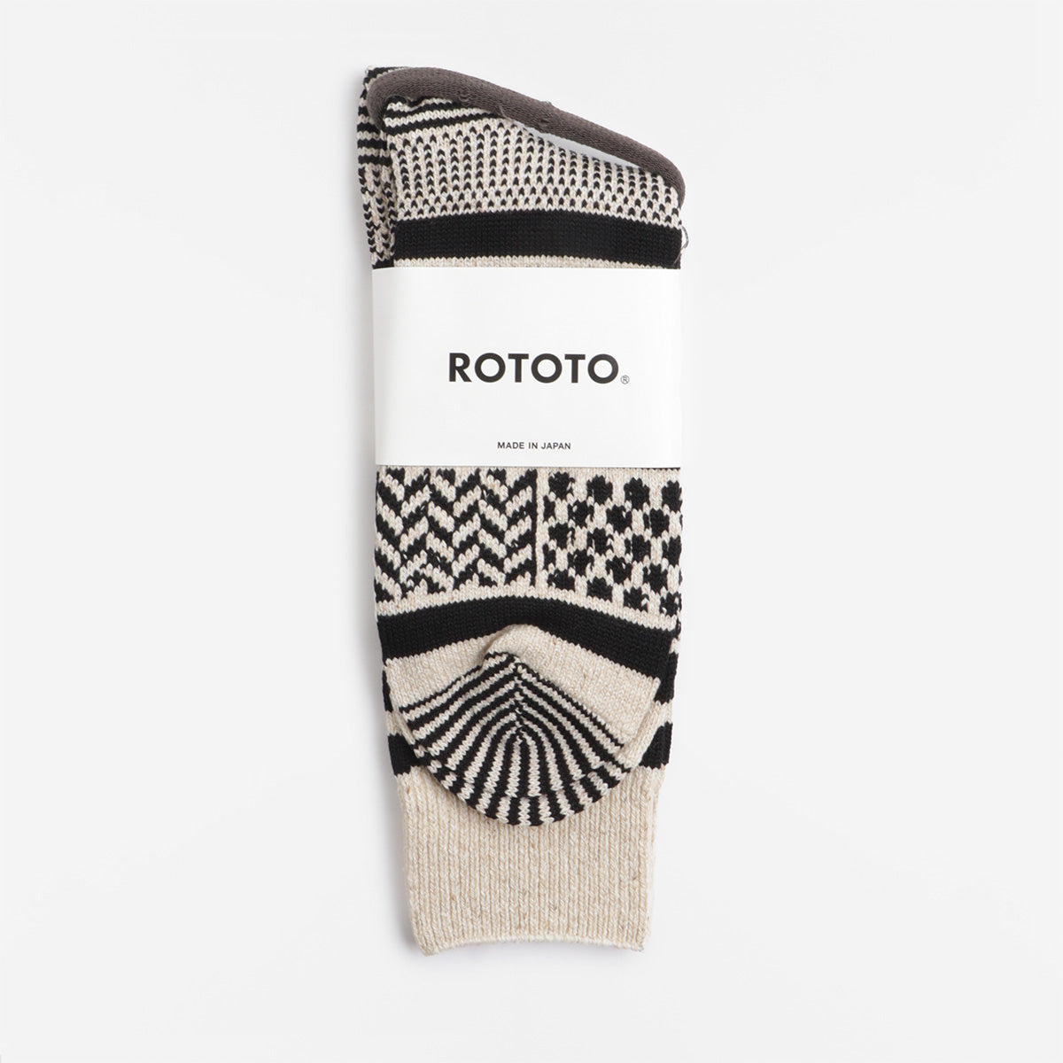 Rototo Multi Jacquard Crew Socks