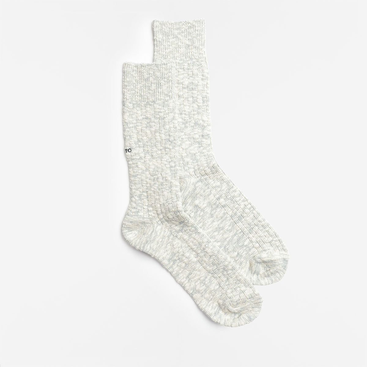Rototo Organic Cotton Slub Crew Socks