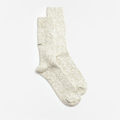 Rototo Organic Cotton Slub Crew Socks