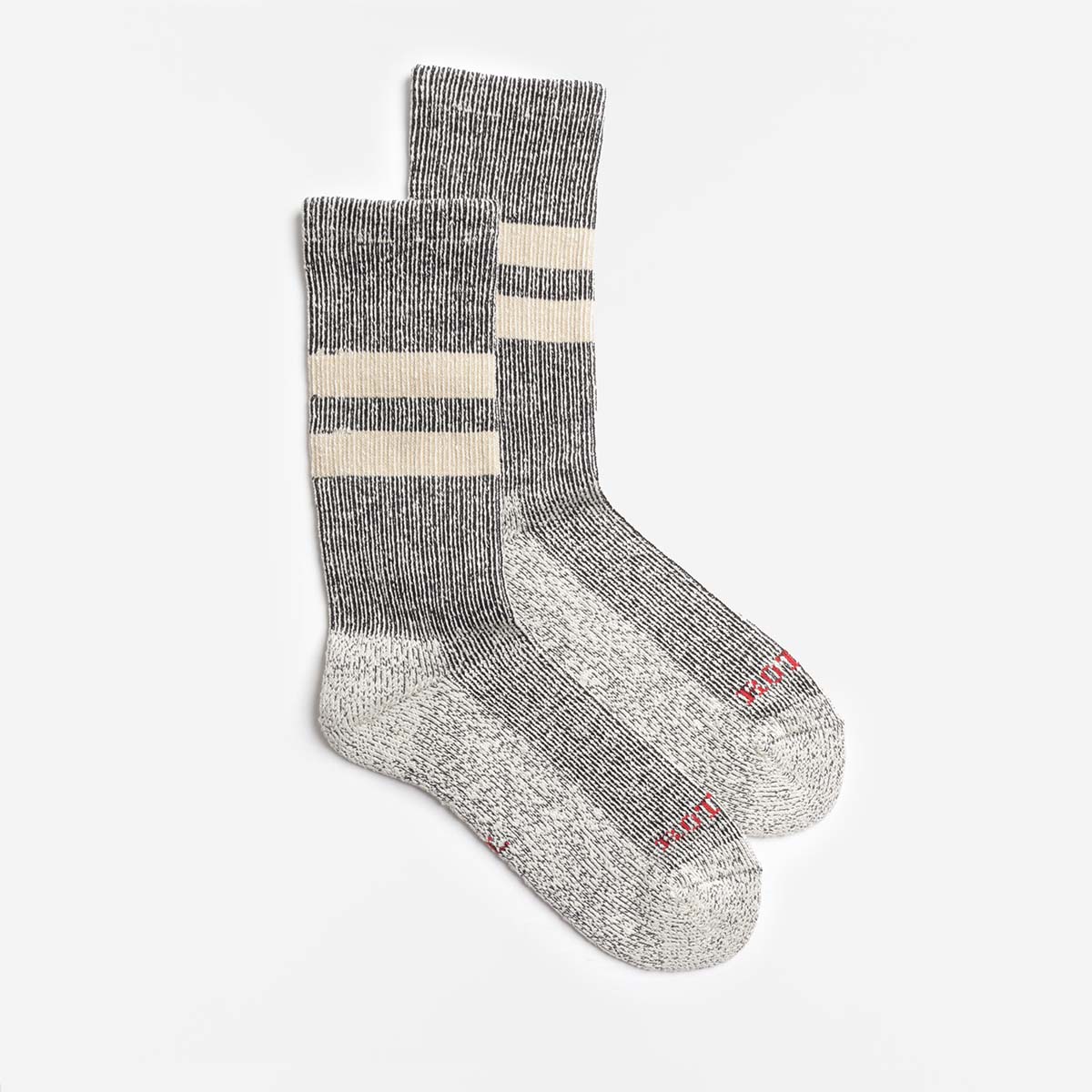 Rototo Pile Stripe Marl Socks