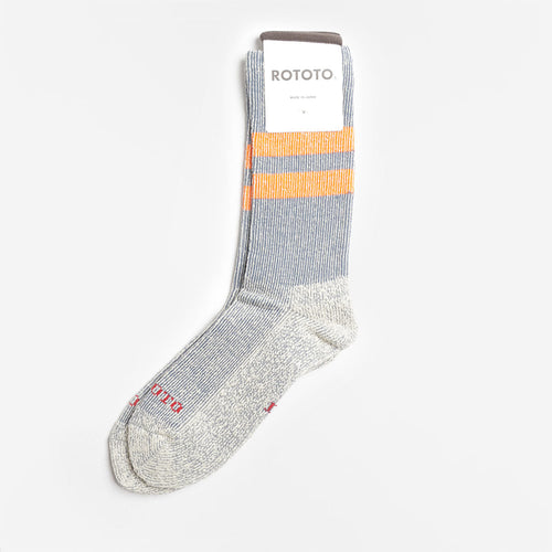 Rototo Pile Stripe Marl Socks