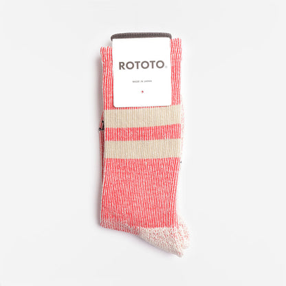 Rototo Pile Stripe Marl Socks